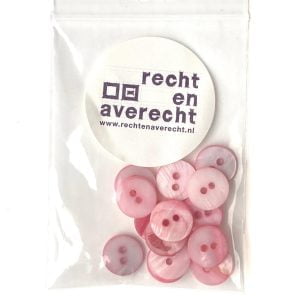 Schelp - parelmoer knoopjes 12 mm